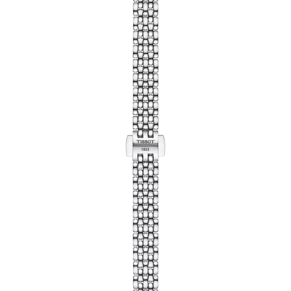 Zoom auf das Armband der Uhr Tissot Lovely Round