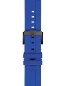 Zoom on Tissot Official Blue Silicone Strap Lugs 22mm